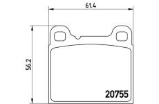 Sada brzdových destiček, kotoučová brzda BREMBO P 86 002