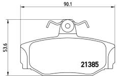 Sada brzdových platničiek kotúčovej brzdy BREMBO P 86 009