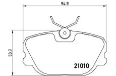 Sada brzdových destiček, kotoučová brzda BREMBO P 86 011