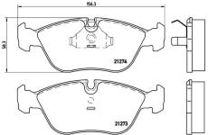 Sada brzdových platničiek kotúčovej brzdy BREMBO P 86 013