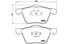 Sada brzdových platničiek kotúčovej brzdy BREMBO P 86 022