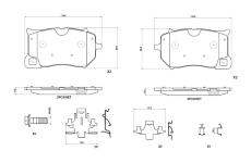 Sada brzdových destiček, kotoučová brzda BREMBO P 86 036