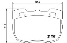 Sada brzdových destiček, kotoučová brzda BREMBO P 99 001