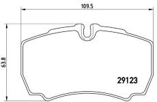 Sada brzdových platničiek kotúčovej brzdy BREMBO P A6 023