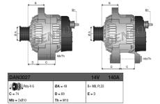 generátor DENSO DAN3027