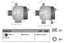 generátor DENSO DAN619