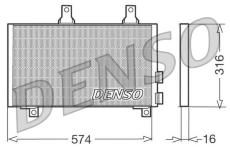 Kondenzátor klimatizácie DENSO DCN01002