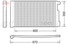 Kondenzátor, klimatizace DENSO DCN01004