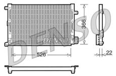 Kondenzátor, klimatizace DENSO DCN01020