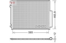 Kondenzátor, klimatizace DENSO DCN01025
