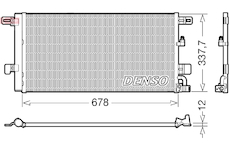 Kondenzátor, klimatizace DENSO DCN02001