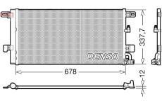 Kondenzátor, klimatizace DENSO DCN02001