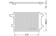 Kondenzátor, klimatizace DENSO DCN02005