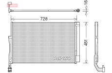 Kondenzátor, klimatizace DENSO DCN02007