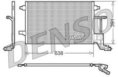 Kondenzátor, klimatizace DENSO DCN02014