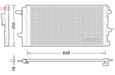 Kondenzátor klimatizácie DENSO DCN02023