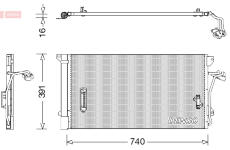 Kondenzátor klimatizácie DENSO DCN02027