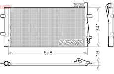 Kondenzátor, klimatizace DENSO DCN02035
