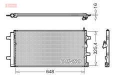 Kondenzátor, klimatizace DENSO DCN02040
