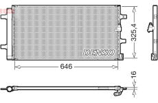 Kondenzátor, klimatizace DENSO DCN02041