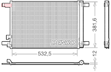 Kondenzátor, klimatizace DENSO DCN02048