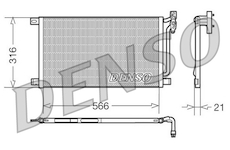 Kondenzátor, klimatizace DENSO DCN05003