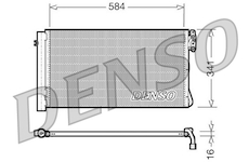 Kondenzátor, klimatizace DENSO DCN05012