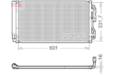 Kondenzátor, klimatizace DENSO DCN05033
