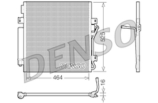 Kondenzátor, klimatizace DENSO DCN06011