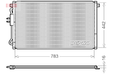 Kondenzátor, klimatizace DENSO DCN06015