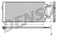 Kondenzátor, klimatizace DENSO DCN07002