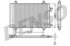 Kondenzátor, klimatizace DENSO DCN07019