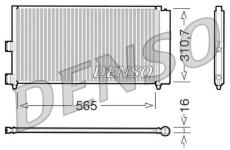 Kondenzátor, klimatizace DENSO DCN09070