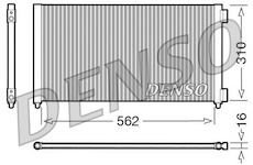 Kondenzátor, klimatizace DENSO DCN09102