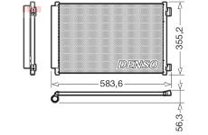 Kondenzátor, klimatizace DENSO DCN09146