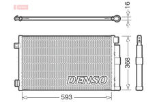 Kondenzátor, klimatizace DENSO DCN09147