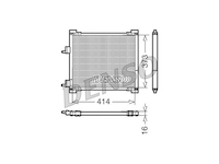Kondenzátor, klimatizace DENSO DCN10015