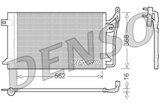 Kondenzátor, klimatizace DENSO DCN10026