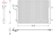 Kondenzátor, klimatizace DENSO DCN10029