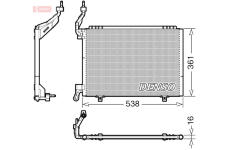 Kondenzátor, klimatizace DENSO DCN10038