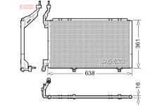 Kondenzátor, klimatizace DENSO DCN10039