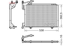 Kondenzátor, klimatizace DENSO DCN10042