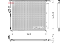Kondenzátor, klimatizace DENSO DCN10049