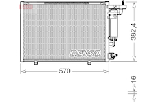 Kondenzátor, klimatizace DENSO DCN10052