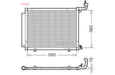 Kondenzátor, klimatizace DENSO DCN10058