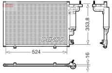 Kondenzátor, klimatizace DENSO DCN10059