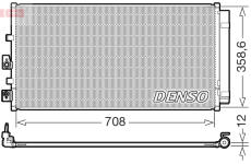 Kondenzátor, klimatizace DENSO DCN10061