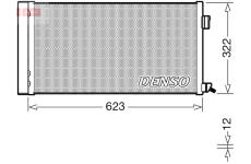 Kondenzátor, klimatizace DENSO DCN11010