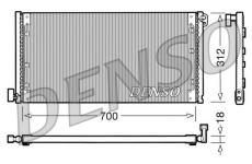 Kondenzátor, klimatizace DENSO DCN12001