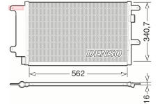 Kondenzátor, klimatizace DENSO DCN12003